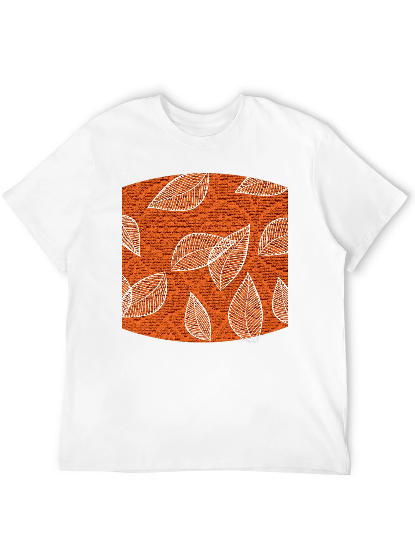 Autumn Leaves Graphic Tee - Stylish Black Cotton T-Shirt