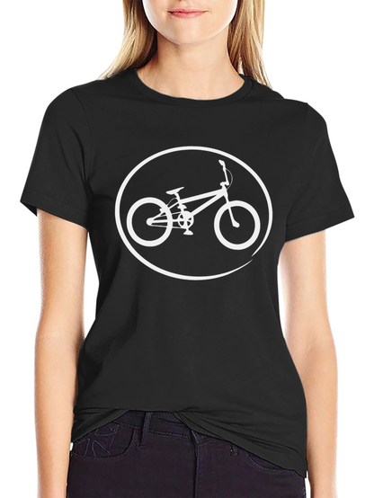 Cool BMX Bike Graphic Tee - Black Cotton Shirt