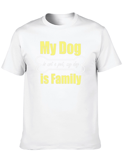My Dog is Family Black T-Shirt