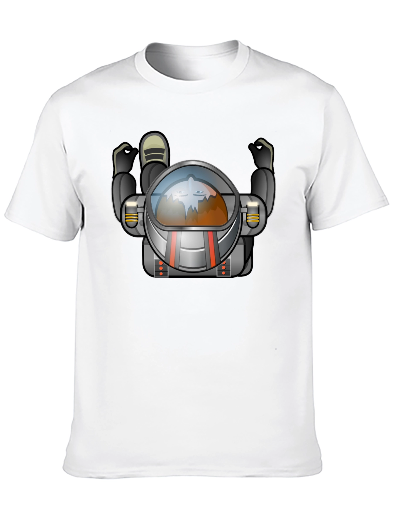 Astronaut Graphic Tee - Black Crew Neck