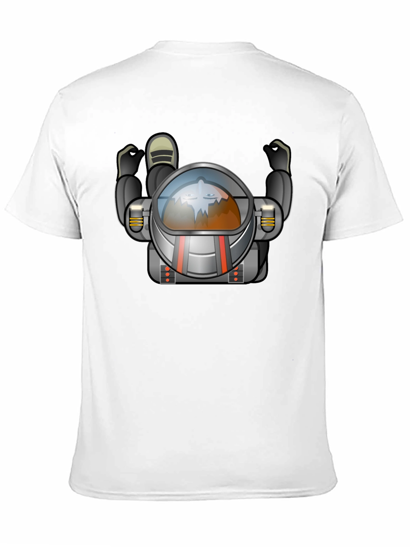 Astronaut Graphic Tee - Black Crew Neck