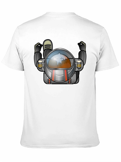 Astronaut Graphic Tee - Black Crew Neck