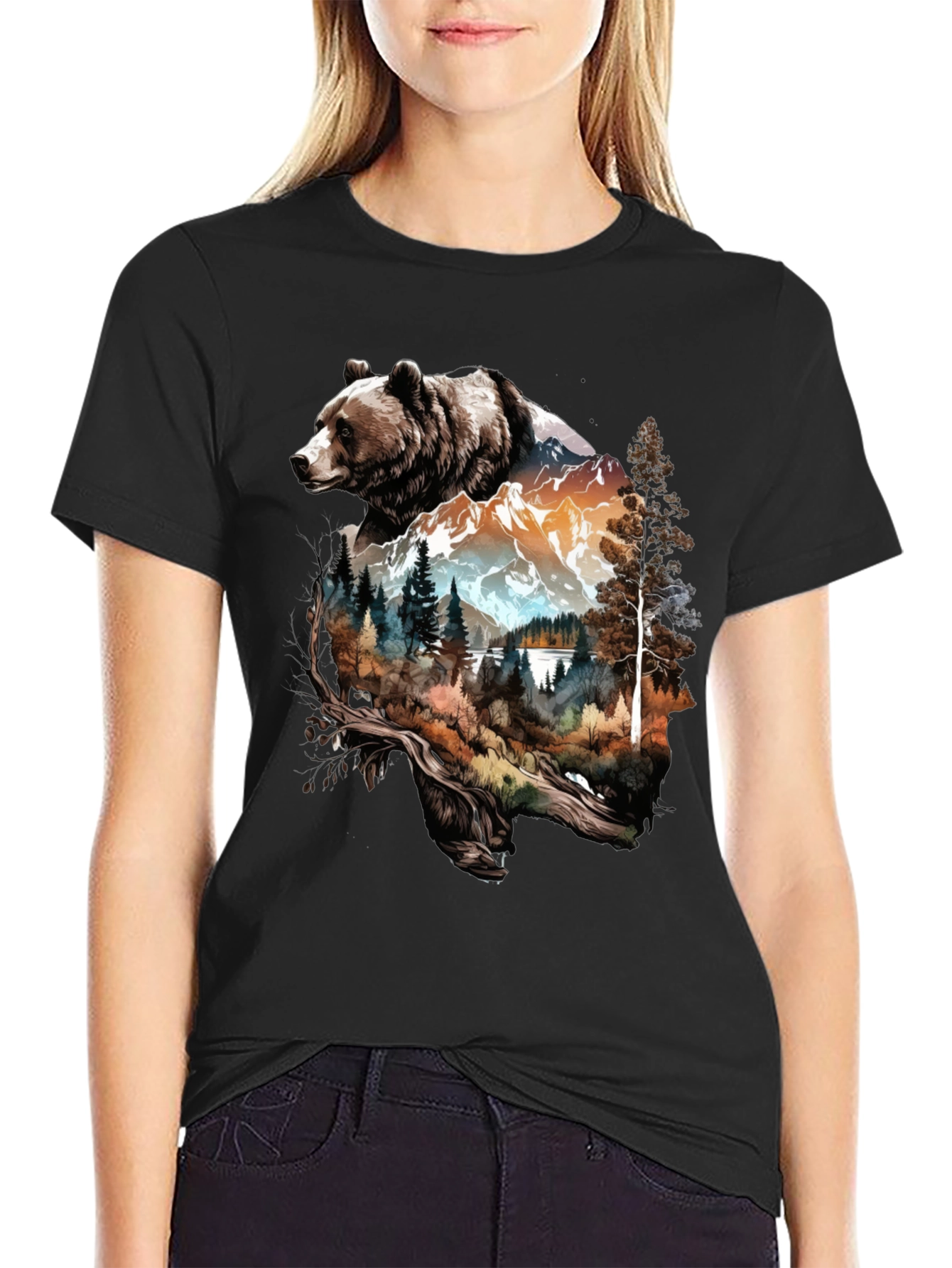 Bear Mountain Graphic Tee - Nature Lovers Shirt