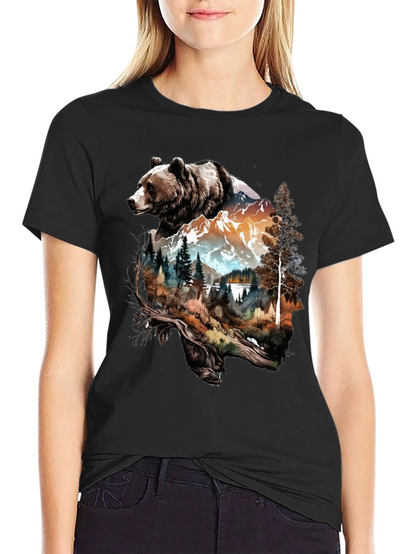 Bear Mountain Graphic Tee - Nature Lovers Shirt