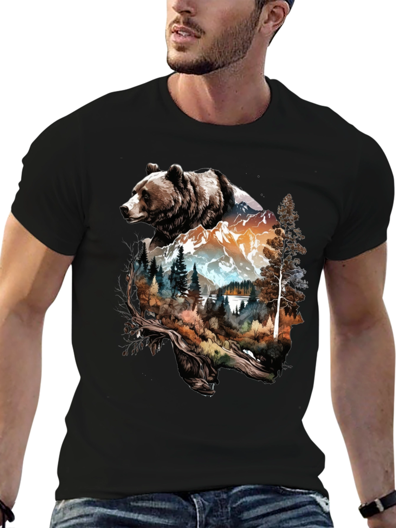 Bear Mountain Graphic Tee - Nature Lovers Shirt