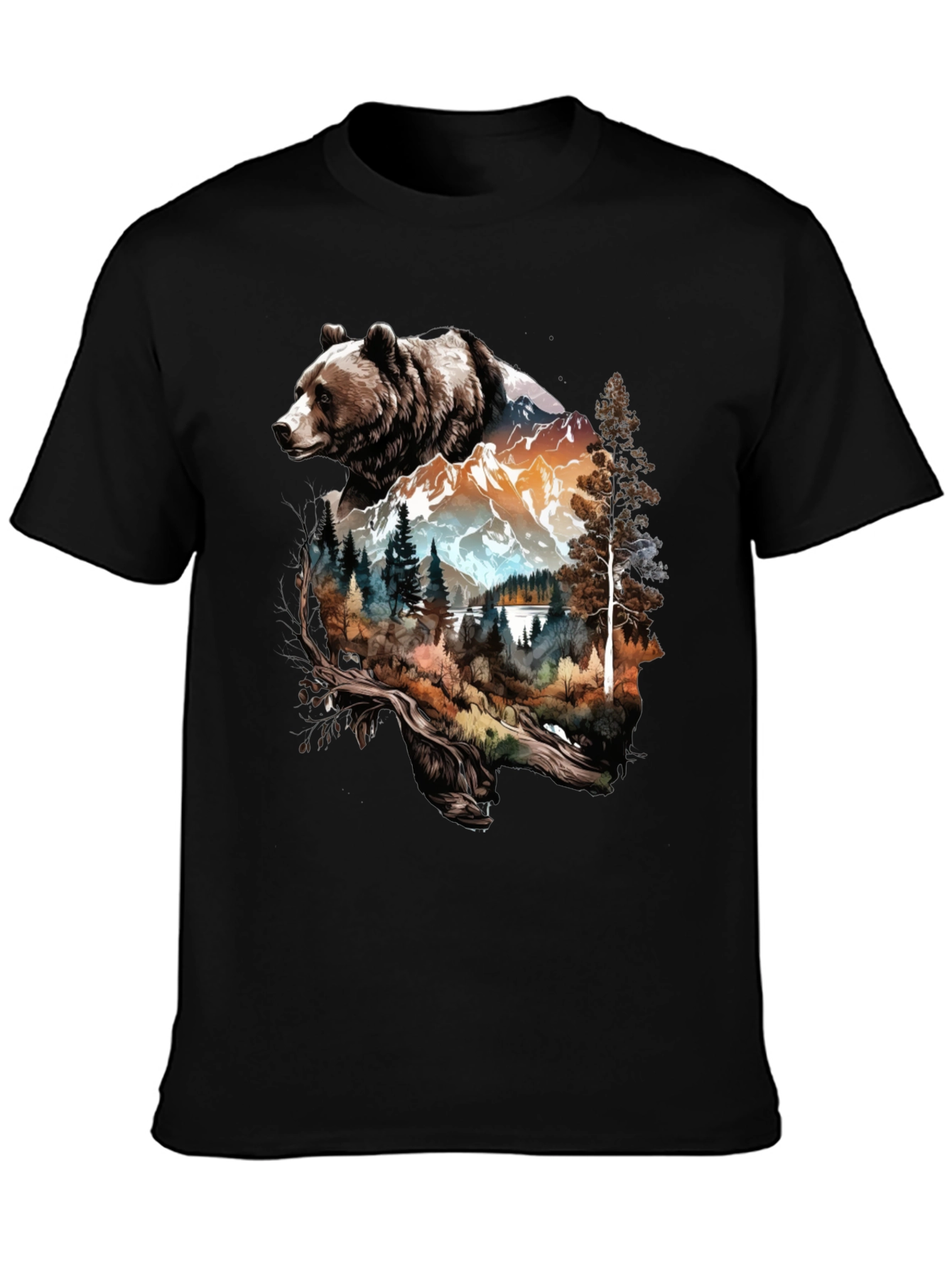 Bear Mountain Graphic Tee - Nature Lovers Shirt