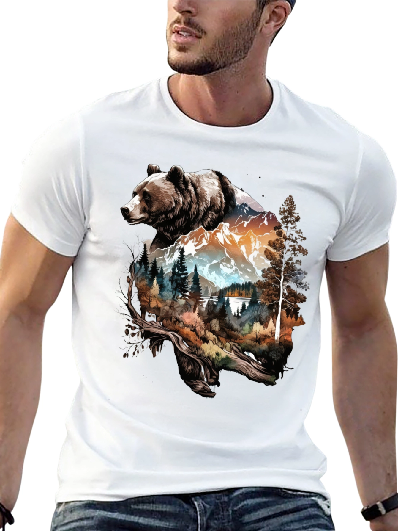 Bear Mountain Graphic Tee - Nature Lovers Shirt