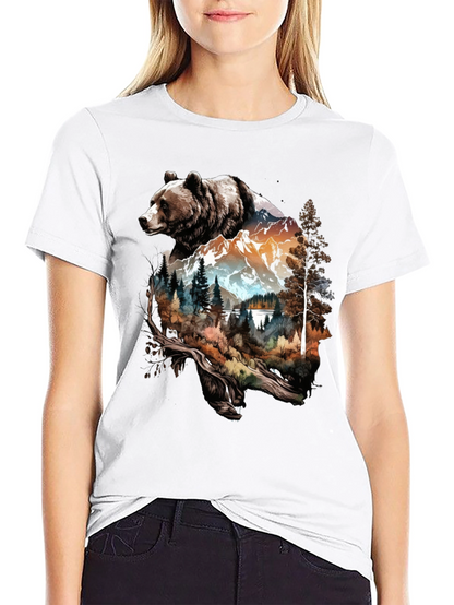 Bear Mountain Graphic Tee - Nature Lovers Shirt