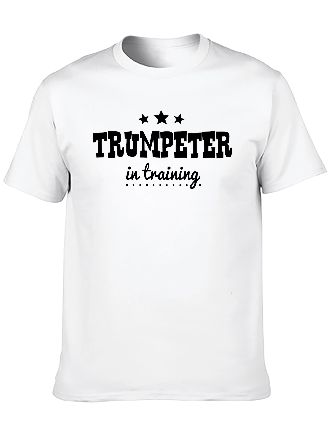 Trumpeter in Training T-Shirt - Black Crew Neck Tee