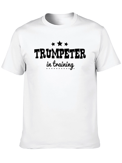 Trumpeter in Training T-Shirt - Black Crew Neck Tee