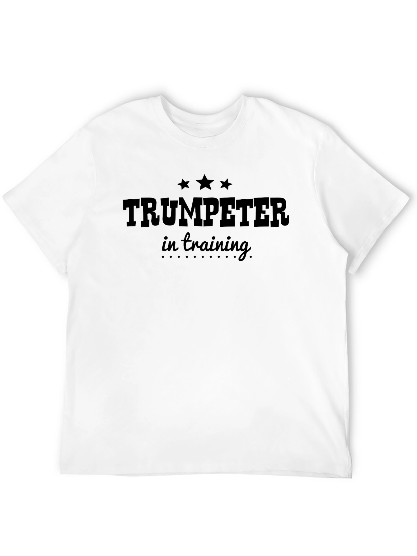 Trumpeter in Training T-Shirt - Black Crew Neck Tee