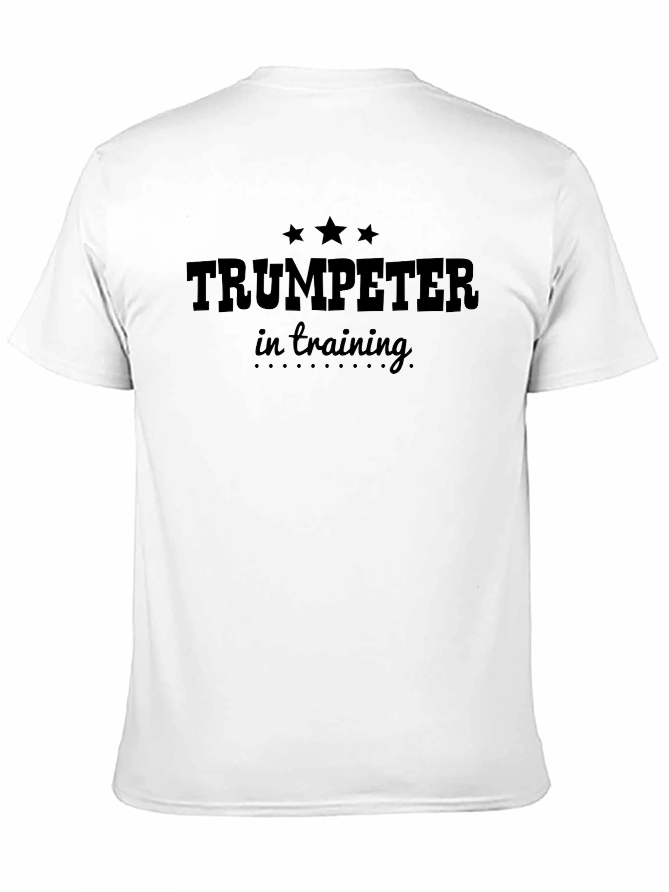 Trumpeter in Training T-Shirt - Black Crew Neck Tee