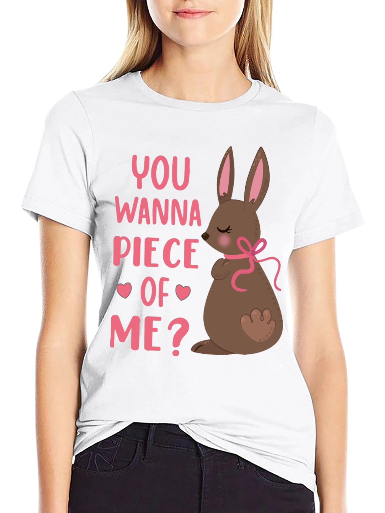 You Wanna Piece Of Me? Easter Bunny T-Shirt