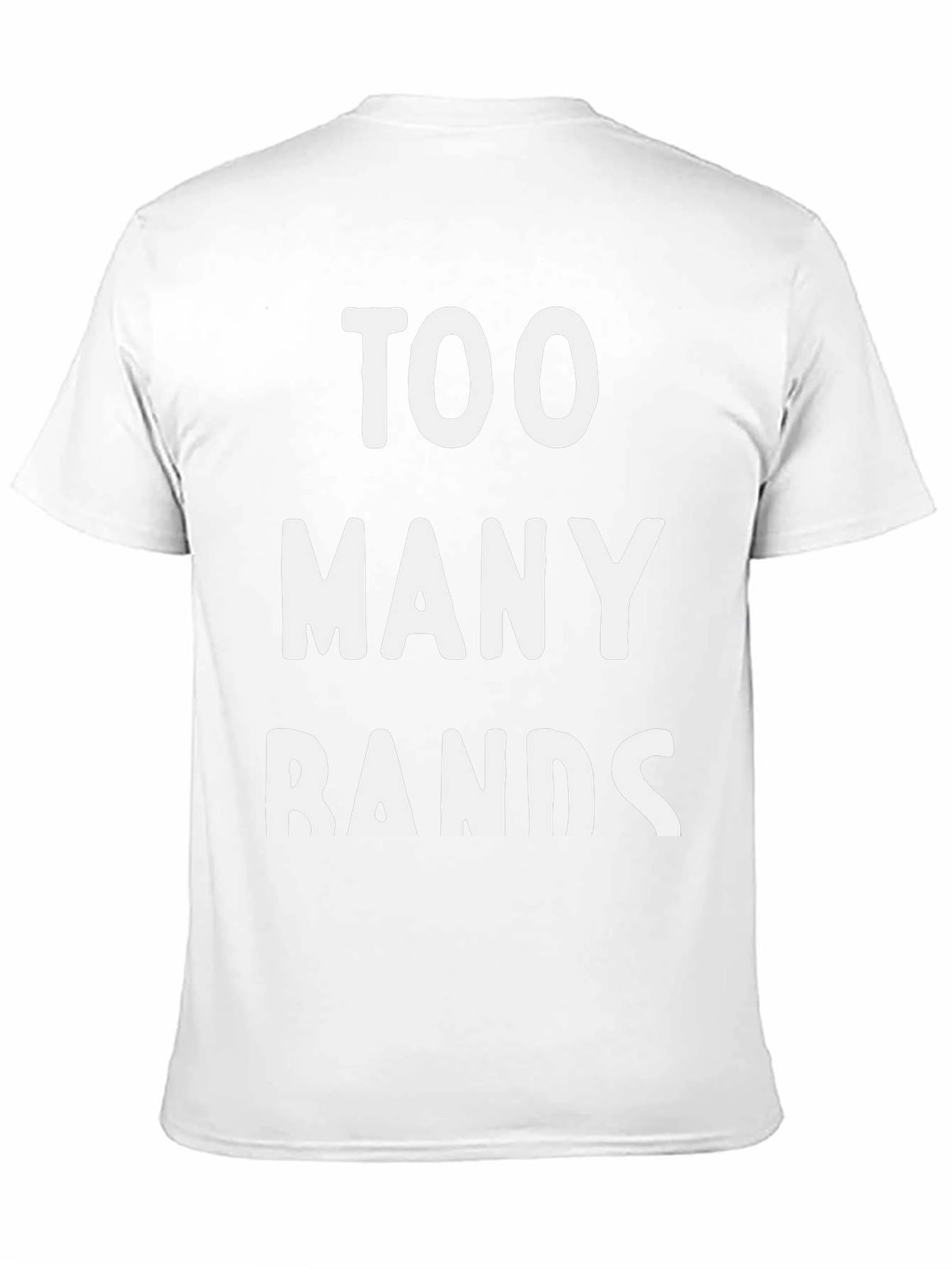 Too Many Bands Graphic Tee - Black Cotton T-Shirt