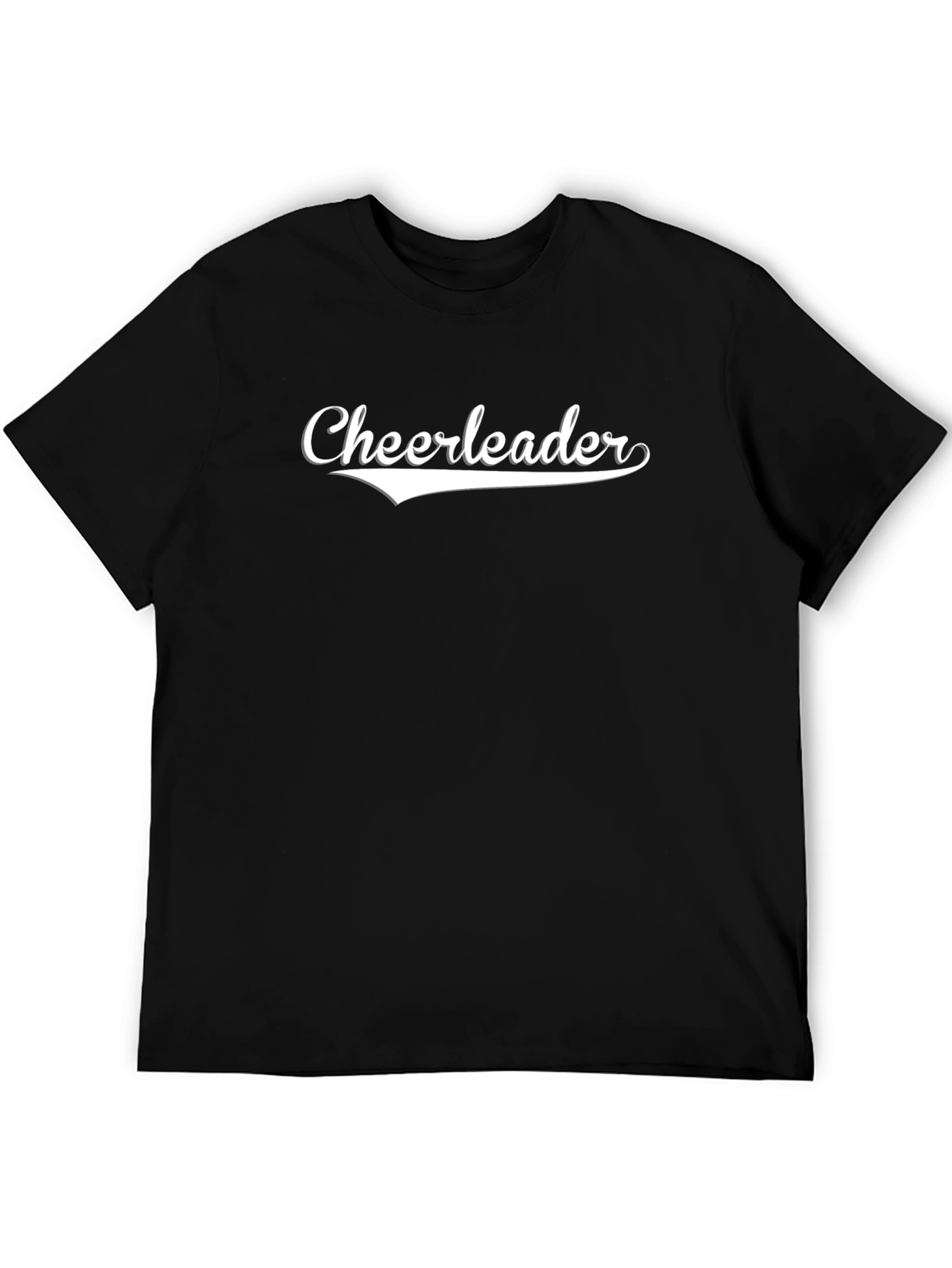 Cheerleader Graphic T-Shirt - Black
