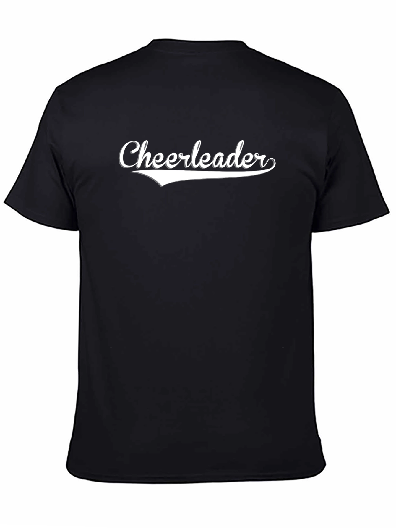 Cheerleader Graphic T-Shirt - Black