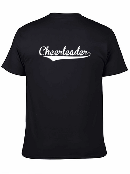 Cheerleader Graphic T-Shirt - Black