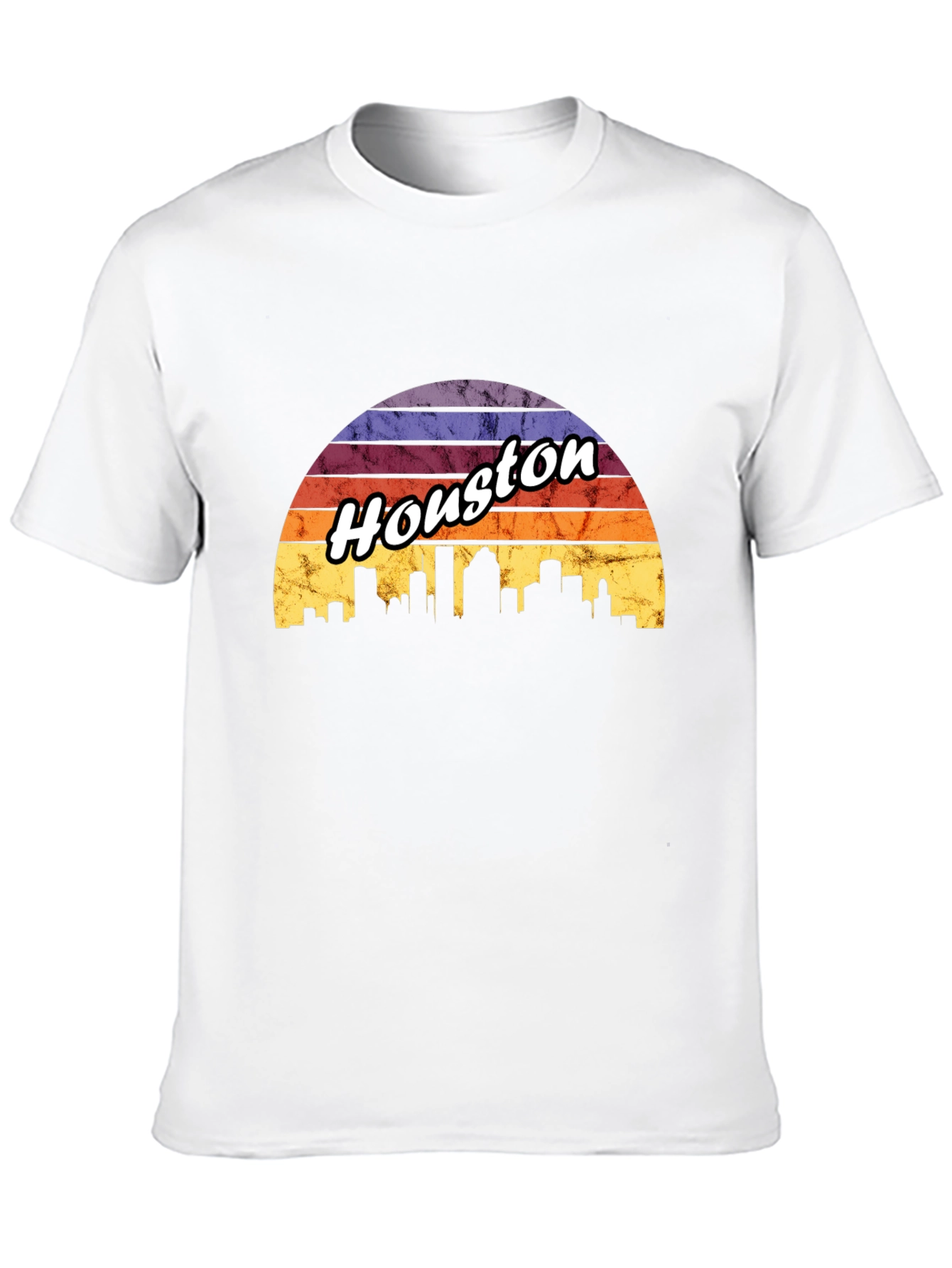 Houston Skyline Retro T-Shirt