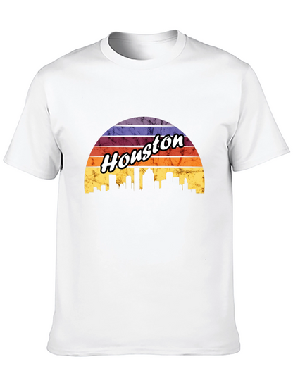 Houston Skyline Retro T-Shirt