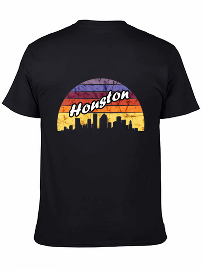 Houston Skyline Retro T-Shirt