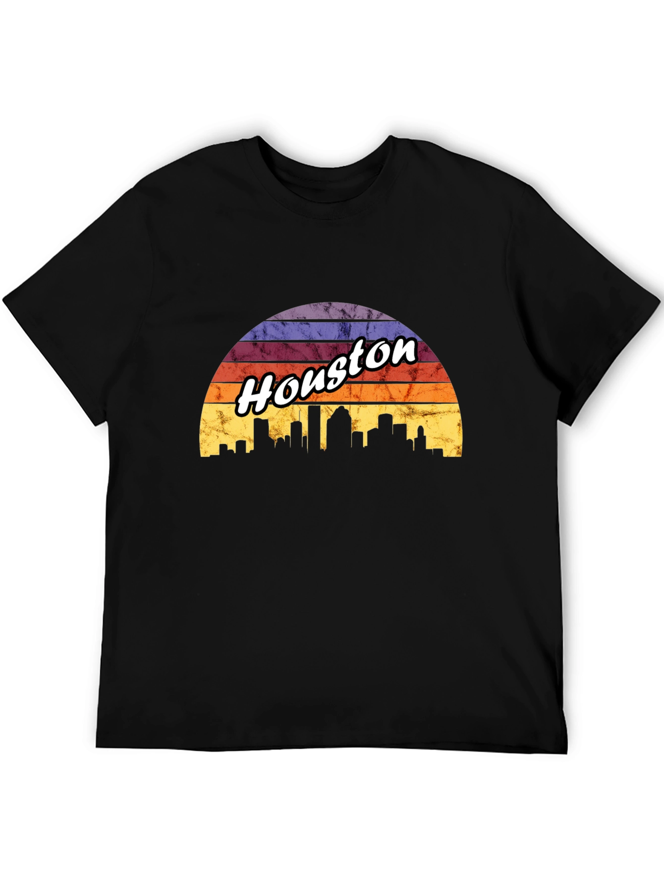 Houston Skyline Retro T-Shirt