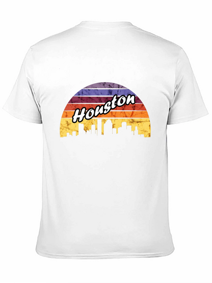 Houston Skyline Retro T-Shirt