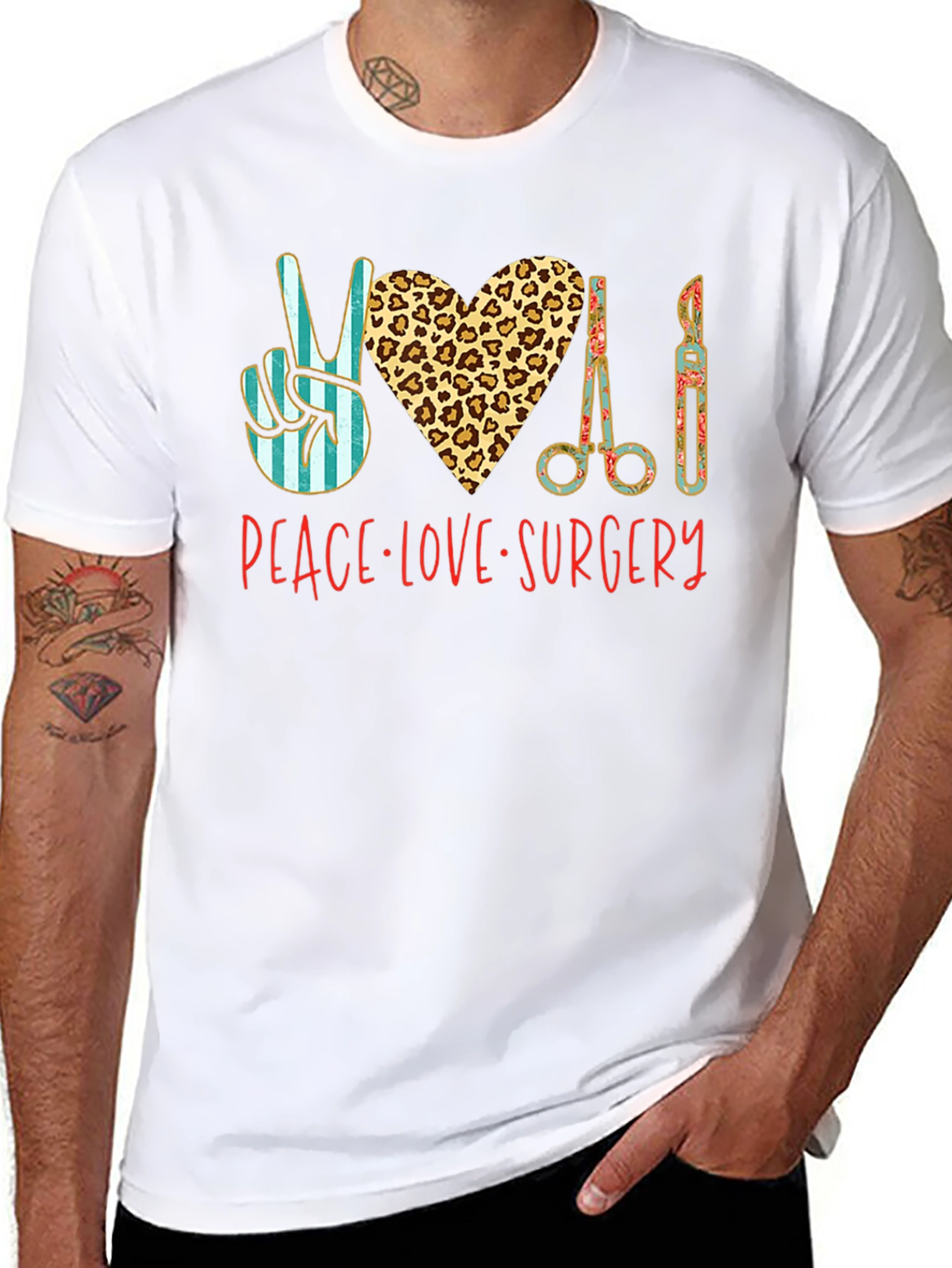 Peace Love Surgery Graphic T-Shirt