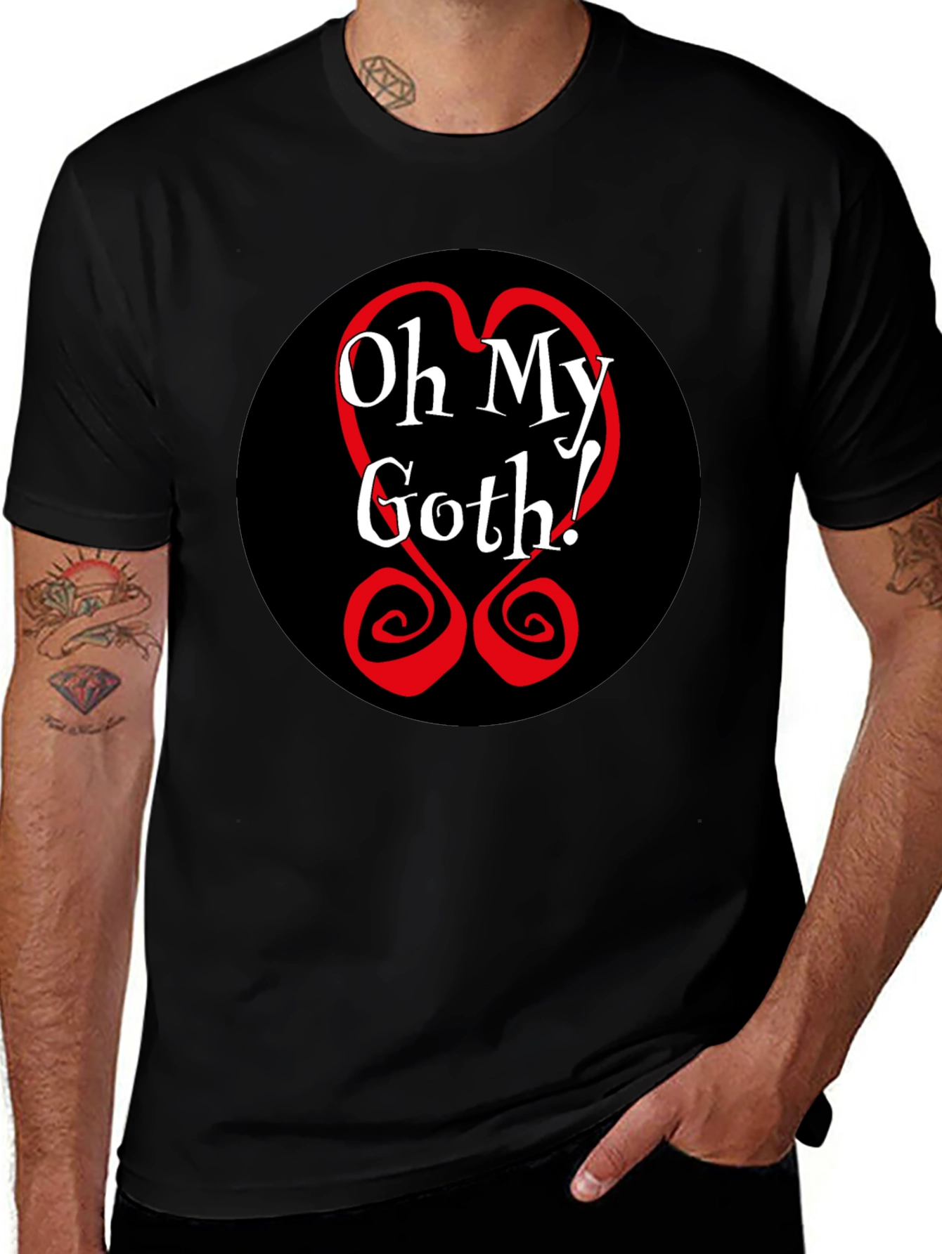 Oh My Goth! Black Tee - Bold Graphic T-Shirt