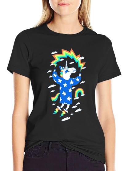 Unicorn Rainbow Star Graphic Tee
