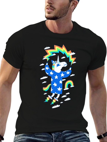 Unicorn Rainbow Star Graphic Tee