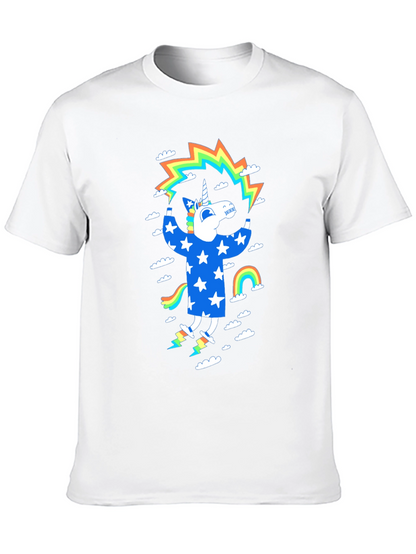 Unicorn Rainbow Star Graphic Tee