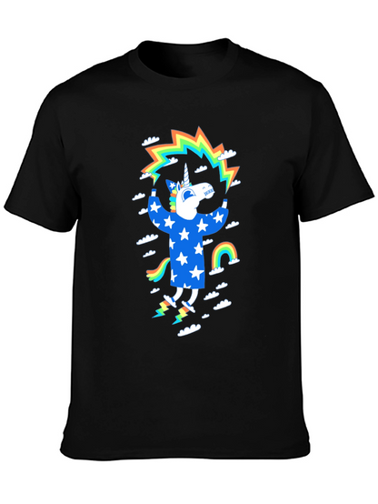 Unicorn Rainbow Star Graphic Tee