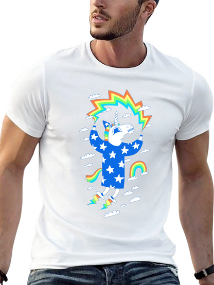 Unicorn Rainbow Star Graphic Tee
