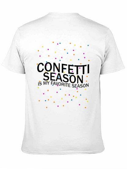 Confetti Season Black Graphic Tee