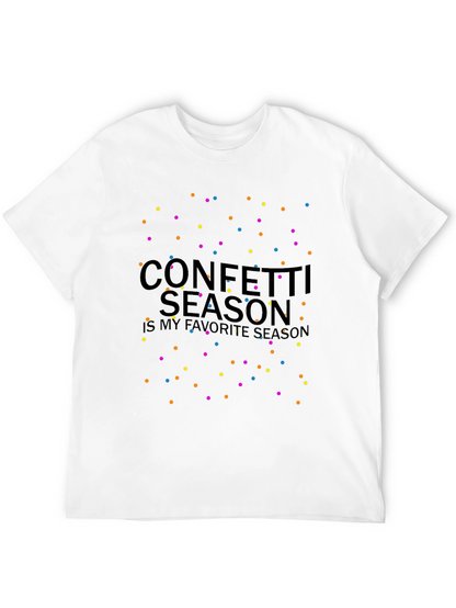 Confetti Season Black Graphic Tee