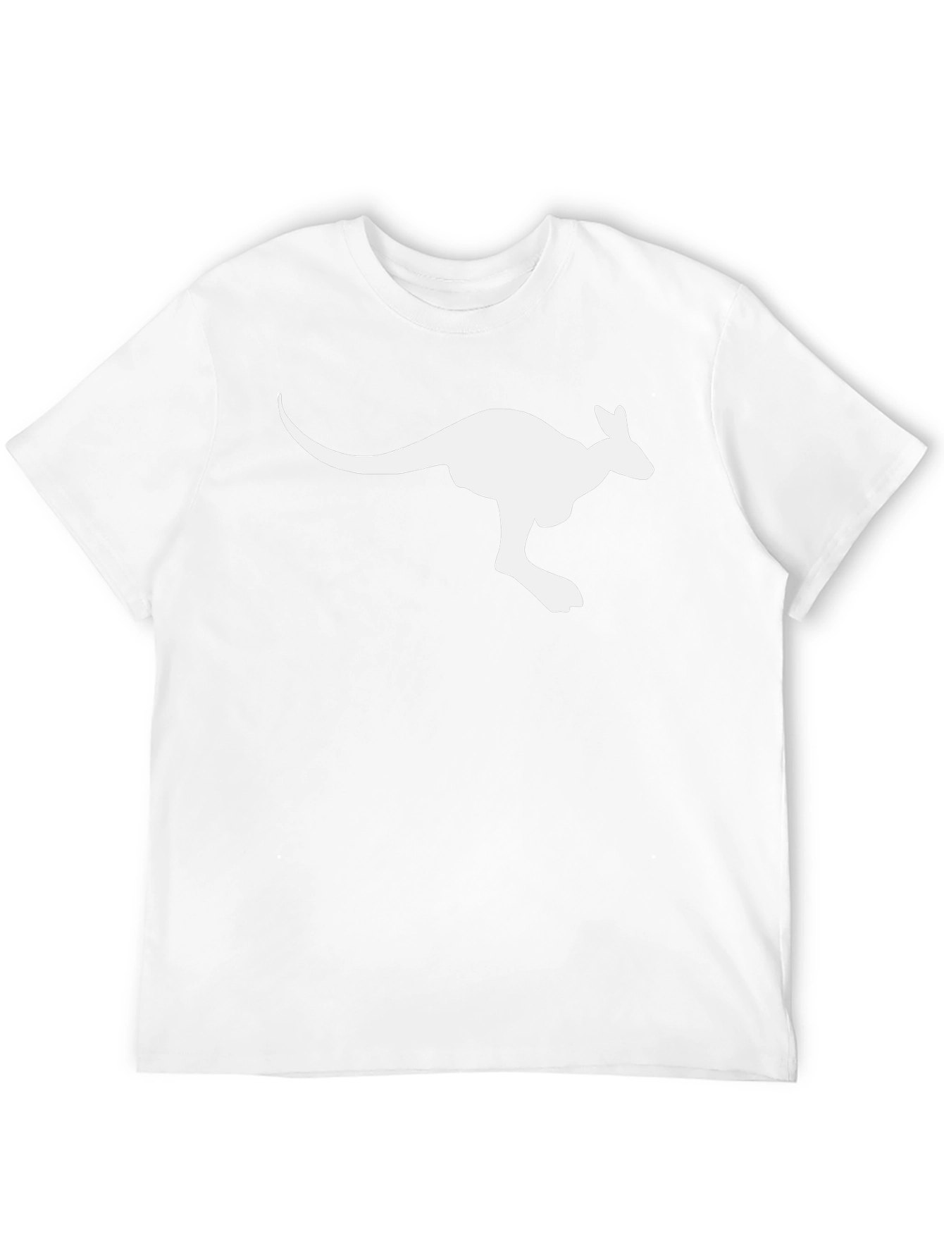 Kangaroo Graphic Tee - Black Cotton Comfort