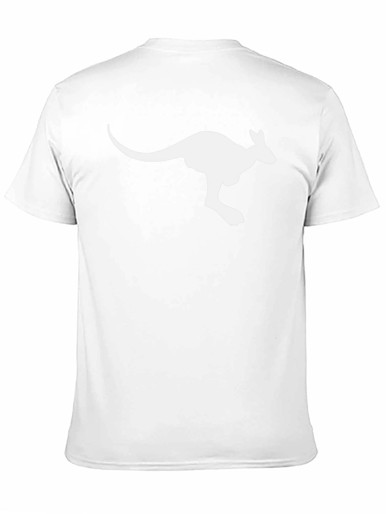 Kangaroo Graphic Tee - Black Cotton Comfort