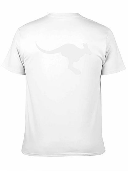 Kangaroo Graphic Tee - Black Cotton Comfort