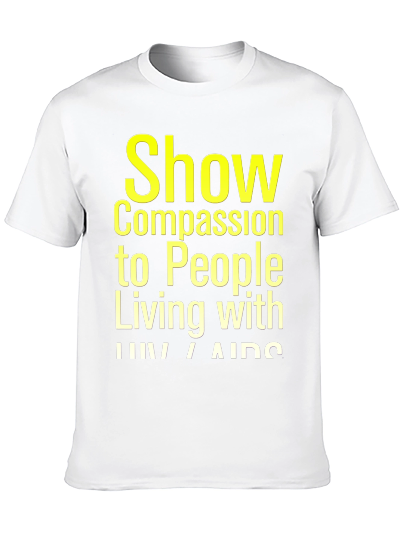 Compassion HIV/AIDS Awareness Black T-Shirt