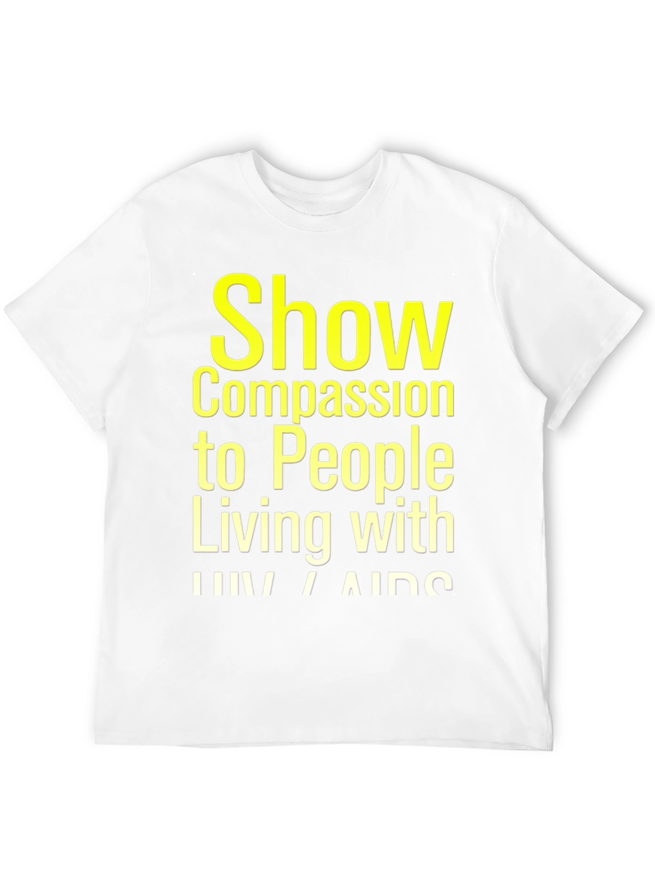 Compassion HIV/AIDS Awareness Black T-Shirt