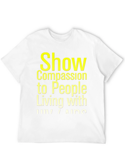 Compassion HIV/AIDS Awareness Black T-Shirt