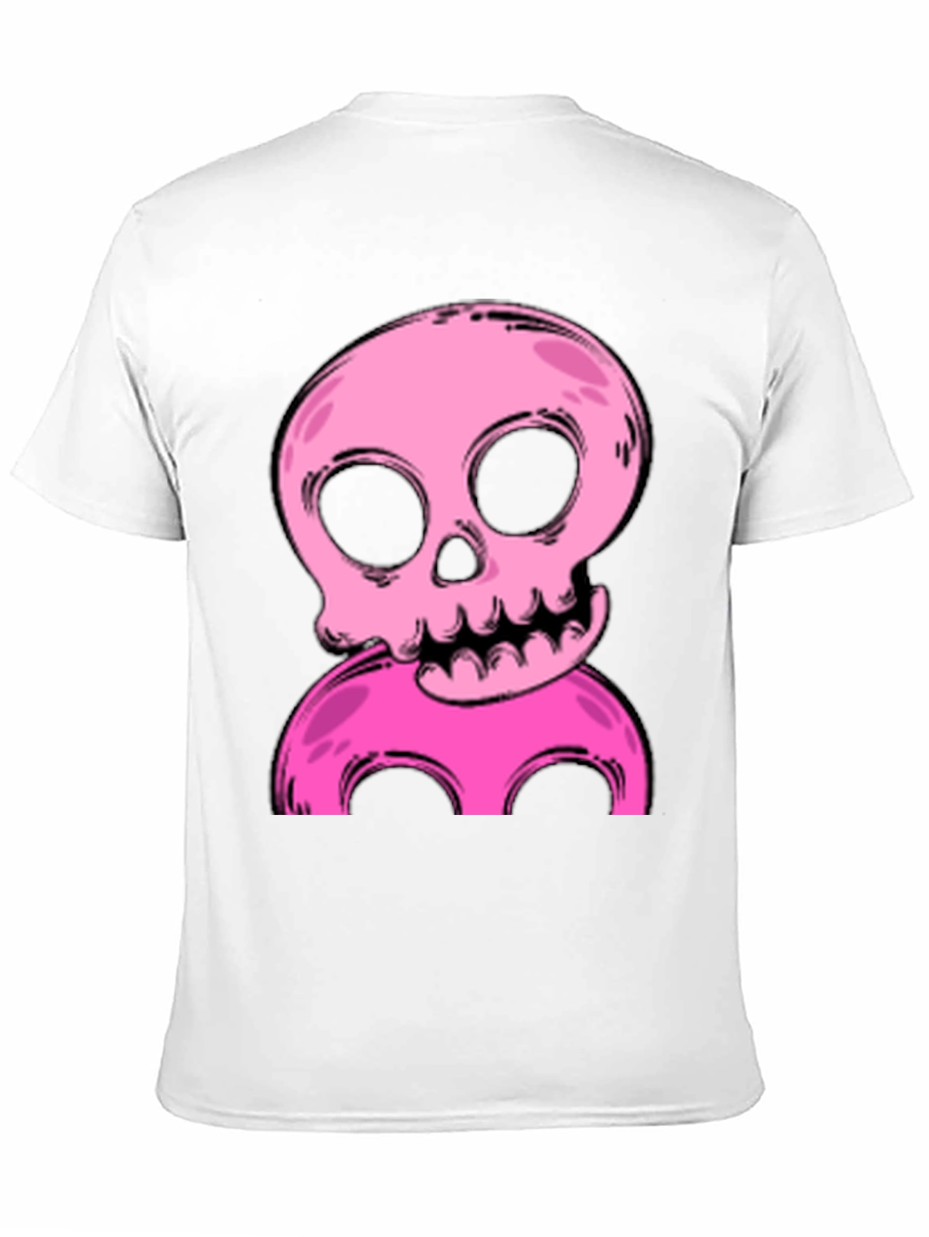 Pink Skull Graphic T-Shirt - Unique Design
