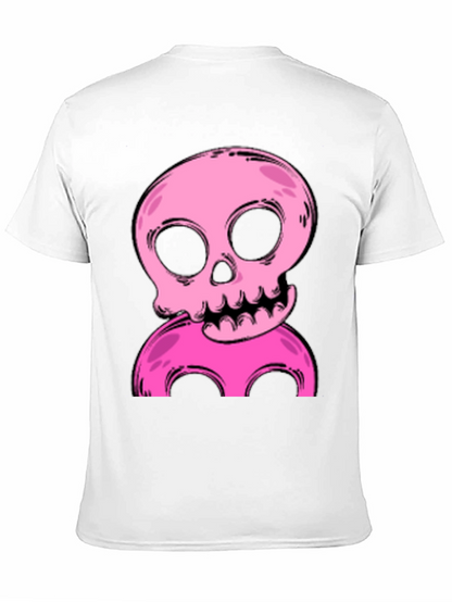 Pink Skull Graphic T-Shirt - Unique Design