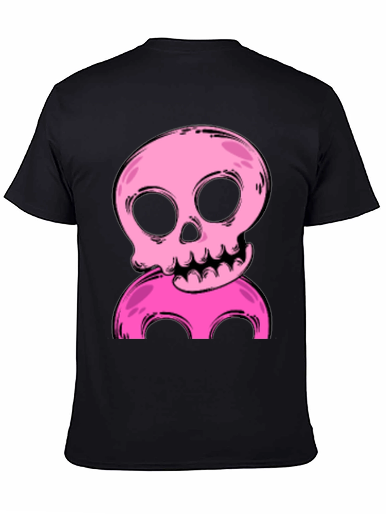 Pink Skull Graphic T-Shirt - Unique Design
