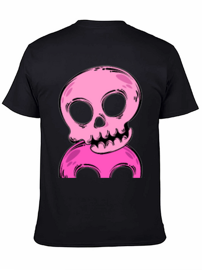 Pink Skull Graphic T-Shirt - Unique Design