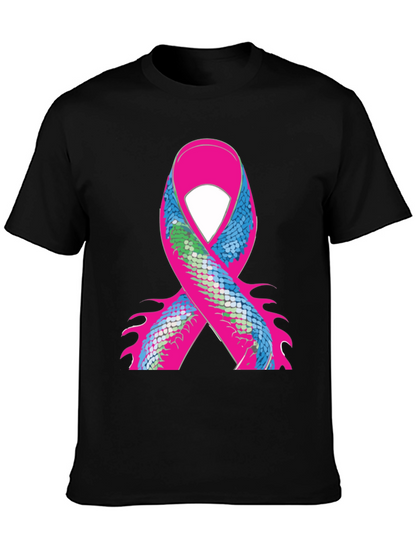 Ribbon Scale Graphic Black T-Shirt