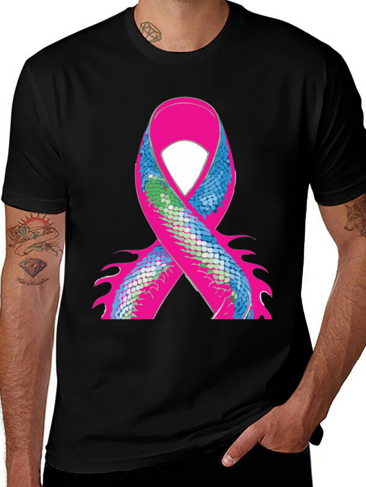 Ribbon Scale Graphic Black T-Shirt