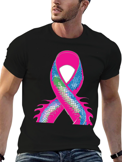 Ribbon Scale Graphic Black T-Shirt