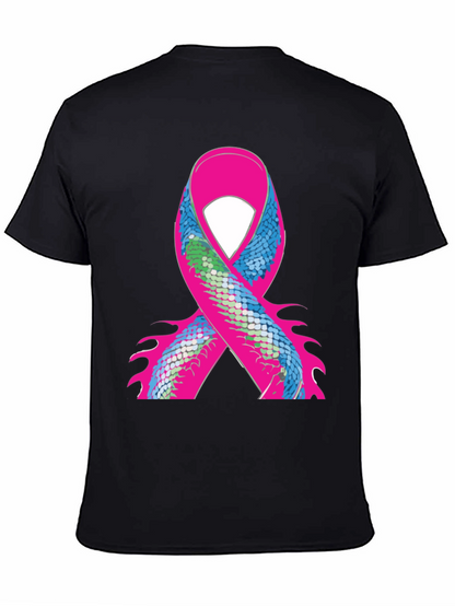 Ribbon Scale Graphic Black T-Shirt