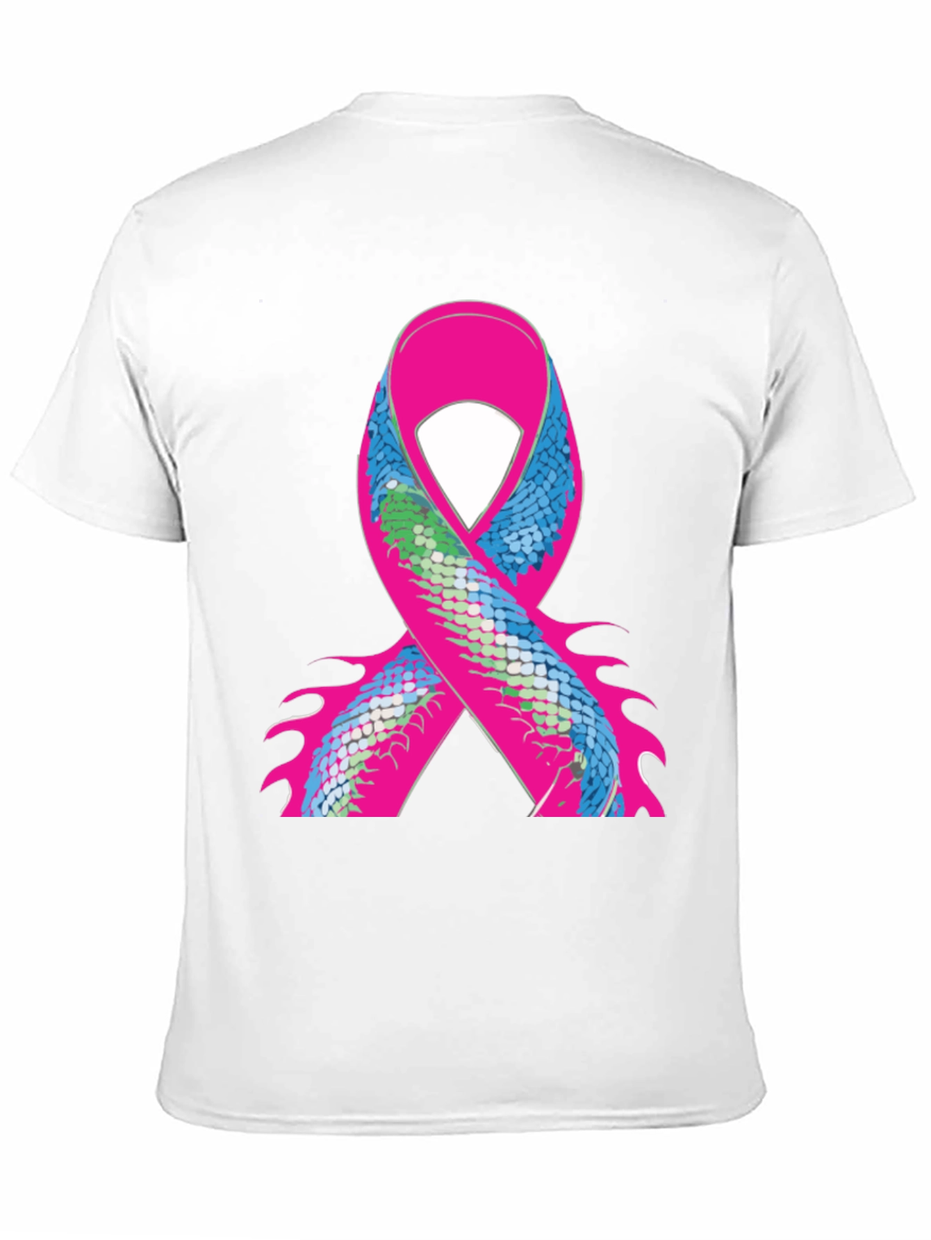 Ribbon Scale Graphic Black T-Shirt
